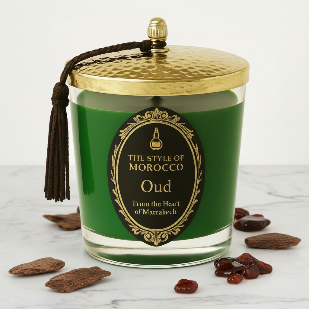 Oud kaars exact Amber achtergrond