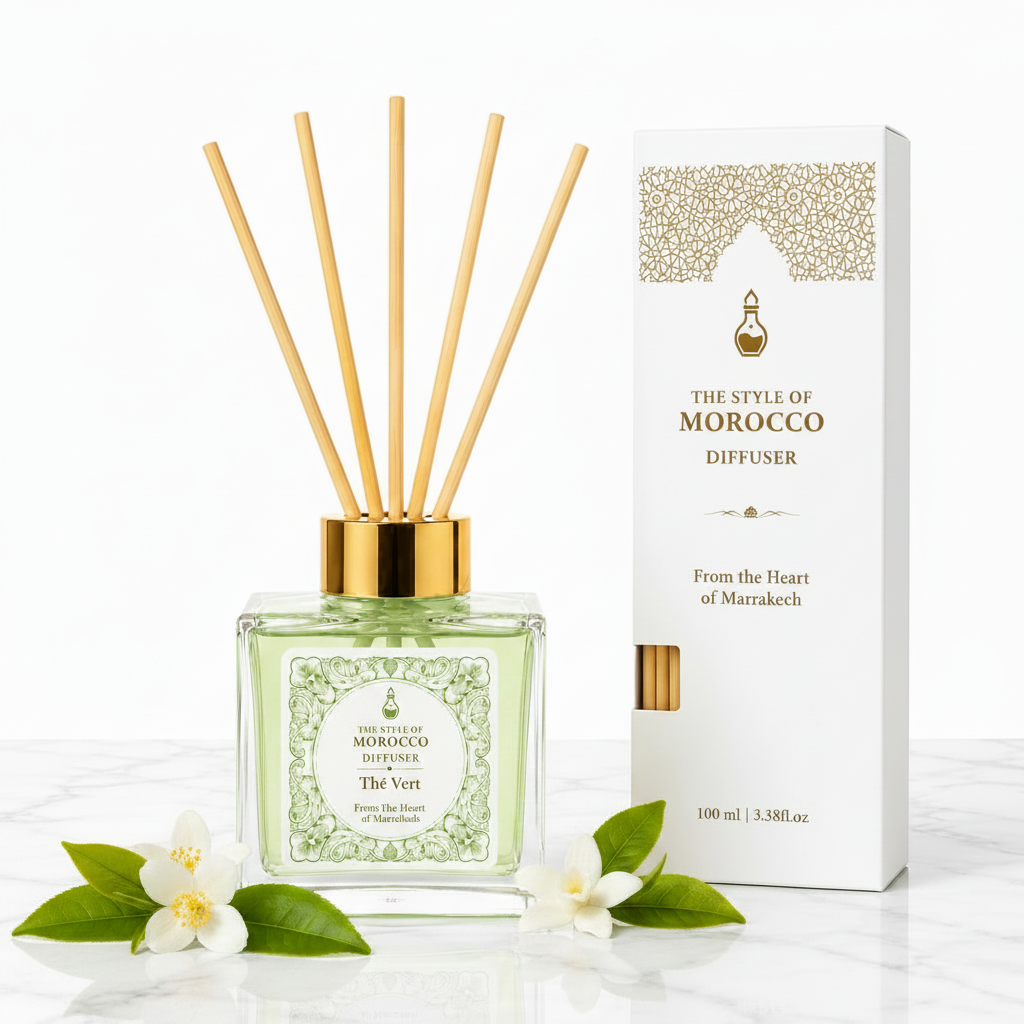 Thé Vert – Essence Fragrance Diffuser – 100ml - The Style Of Morocco 