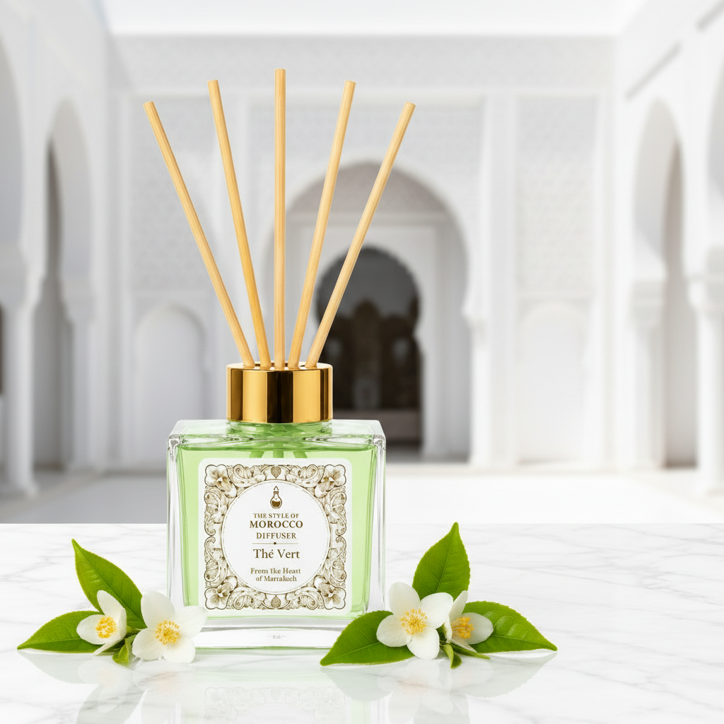 Thé Vert – Essence Fragrance Diffuser – 100ml - The Style Of Morocco 